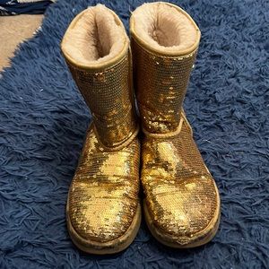 Gold Glitter Ugg Boots